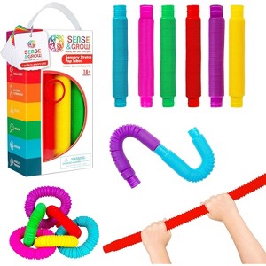 Be Amazing Toys Sense & Grow Sensory Pop Tubes 6-Pack - 1 of 1