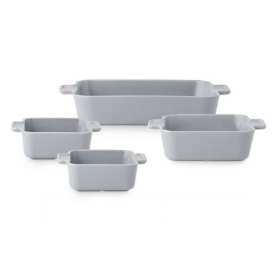 CorningWare Modern 4pc Ceramic Bakeware Set - Ash