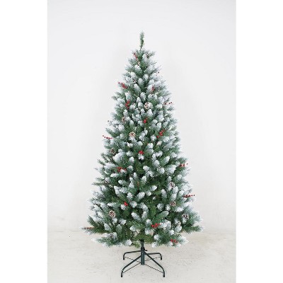 Snow Flocked Christmas Tree, For Indoor/Outdoor Holiday Decor