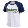 NCAA West Virginia Mountaineers Women's White Stitch T-Shirt - 2 of 3