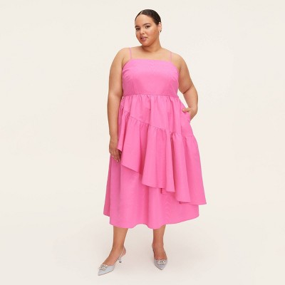 Women's Tiered Ruffle Midi Tank Dress - kate spade new york x Target Pink