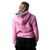 My Melody & Kuromi Long Sleeve Pink & Gray Reversible Adult Hooded Sweatshirt - 3 of 4