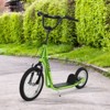 Maggift Kick Scooters Youth Scooter Teens Kick Scooter, Adjustable Handlebar Ride On Toy Dual Brakes Inflatable Wheels, Green, 53.3"*22.8"*34.8" - 2 of 4