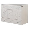 Whisen Modern Design Full Size Murphy Bed, Folded into a Cabinet with Large Drawers - 4 of 4