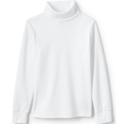 Lands' End School Uniform Kids Long Sleeve Turtleneck - Medium