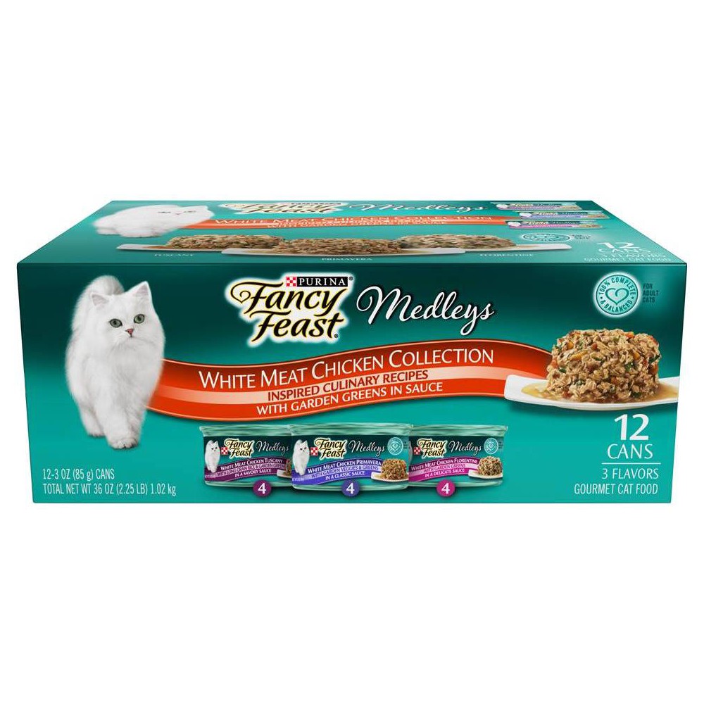Photos - Cat Food Fancy Feast Purina  Medleys Gourmet Wet  White Meat Chicken with Ga 