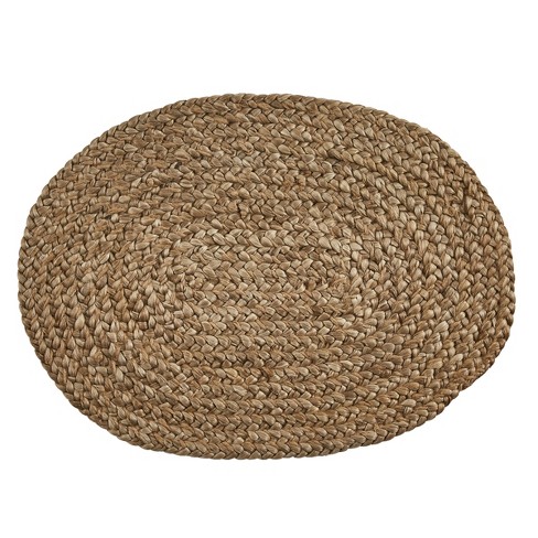 Park Oval Jute Braided Placemats - Beige - Set Of 4 : Target