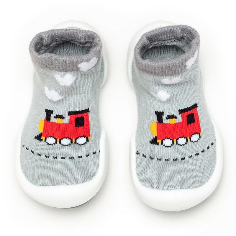 Komuello Toddler Boy First Walk Sock Shoes Train, 1 of 9