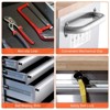 72" Rolling Tool Chest with 15 Drawers - Heavy-Duty Steel & Rubber Wood Workbench on Wheels, Drawer Liners for Warehouse Repair Shop - 4 of 4