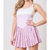 Women's Color Block Romper - Peach Love - 2 of 4