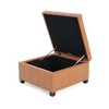 Sapphtopaz Storage Ottoman Bench, Square Ottoman with Storage, Tufted Accent Bench for Living Room, 2 in 1 Function, Work as End Table and Ottoman - 4 of 4