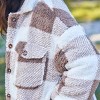 Women's Cozy Plaid Faux Shearling Jacket - Cupshe - 3 of 4