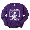 Simply Sage Market Wait Until It's Quiet Apple Sweatshirt - 2 of 4