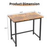 Itopfox Small Computer Desk for Spaces, Compact Tiny Mini Simple Desk Table for Bedroom Home Office Writing Work Study Student Teacher Bonus Mousepad - 4 of 4