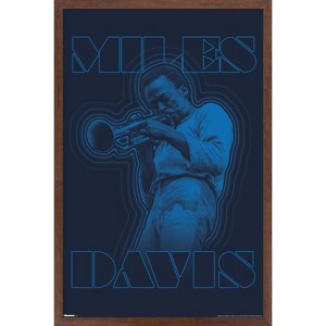 Trends International Miles Davis - Blue Framed Wall Poster Prints - 1 of 4