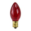Northlight Pack of 25 Transparent Red C7 Christmas Replacement Bulbs - 2 of 3