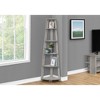 Vynxaria 5-Tier Corner Etagere Bookcase - Modern Brown Laminate for Office & Home - 3 of 4