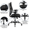 Emma and Oliver 400 lb. Big & Tall Black Mesh Swivel Ergonomic Office Chair with Adjustable Arms - 3 of 4