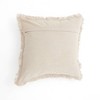 SEVOBAL Bed Pillows Bohemian Linen Printed Cushion with Decorative Fringes, Elegant Home Decor Accent for Bedroom, Multicolored, 18"*18"*2" - 4 of 4