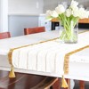 Jollity & Co. - Gold Fringe Table Runner - Pack of 1 Fabric Runner - 2 of 3