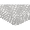 Sweet Jojo Designs Gender Neutral Baby Fitted Crib Sheet Woodland Friends Grey and White - 3 of 4