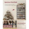VASAGLE 8-Tier Shoe Rack, 18-24 Pairs, Metal Mesh Shoe Storage ...