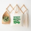 City Creek Prints Howdy Go Lucky Cowboy Hat Canvas Tote Bag - 15x16 - Natural - 2 of 2