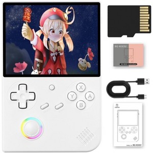 Voacle RG40XX V Retro Handheld Game Console , 4.0 Inch IPS Screen Built-in 64G TF Card 5017 Games Support TV Output 5G WiFi Bluetooth 4.2(White) - 1 of 4