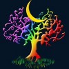Adult Design By Humans Rainbow Pride Tree of Life By Fluffydstroyer Tank Top - 2 of 2