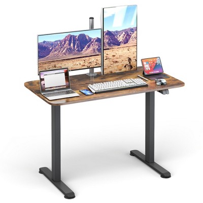 Tangkula Electric Standing Desk Adjustable Stand up Computer Desk Anti-collision