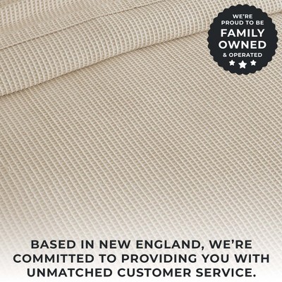 Twin Oatmeal Cotton Waffle Weave Lightweight Blanket