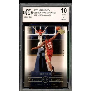 Lebron James Rookie Card 2003 Upper Deck Box Set #22 BGS BCCG 10 - 1 of 2