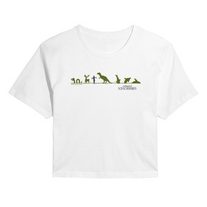 Women's - Edward Scissorhands - ES Topiary Cropped Graphic T-Shirt - 1 of 4