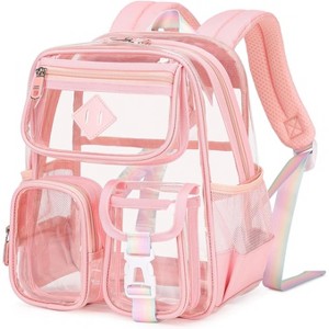 Mini transparent backpack,suitable for sports events,concerts,Multi - Pocket Transparent School & Travel Bag - 1 of 4