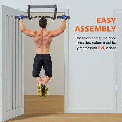 Wall Mounted Pull Up Bar Exercise Chin Bar Portable Dip Bars Multifunctional Strength Training