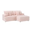 82" L-Shaped Sectional Sofa with Movable Footstool & Storage, 4 Toss Pillows - 4 of 4