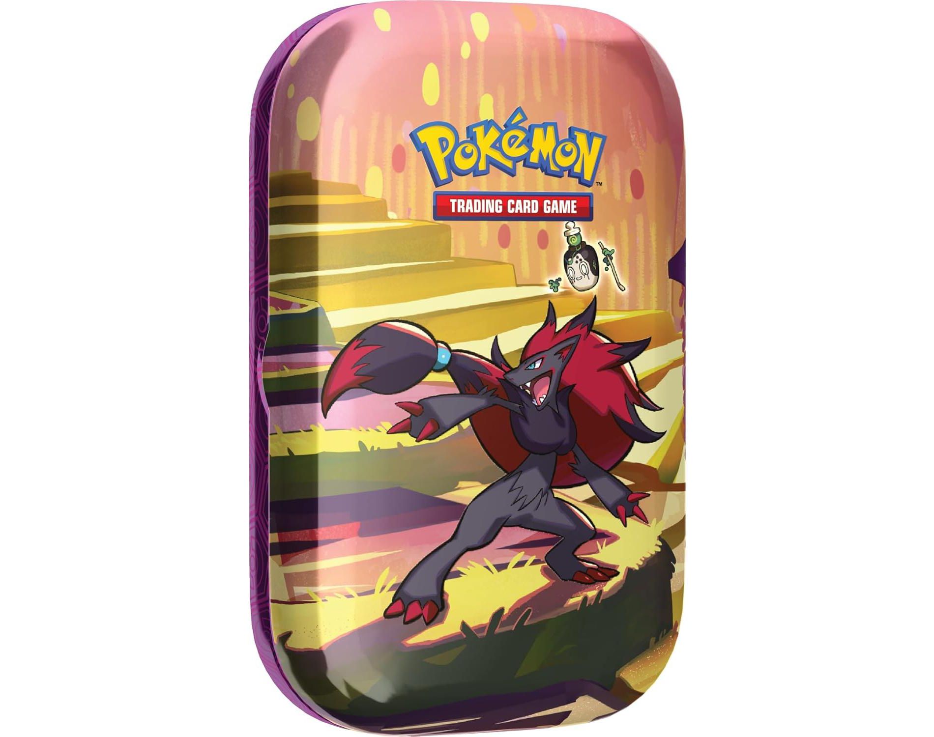 Pokemon TCG: Scarlet & Violet—Shrouded Fable Mini Tin – Zoroark (2 Booster Packs & 1 Sticker Sheet)