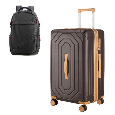 SUGIFT Carry On Luggage 20 Inch Expandable PC Hardside Suitcase with Spinner Wheels Aluminum Handle TSA Lock Anti-Theft Zipper