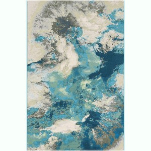 Unique Loom Outdoor Modern Rip Area Rug - 1 of 4
