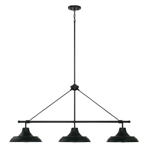Capital Lighting Jones 3 - Light Island Pendant Light in  Matte Black - 1 of 4