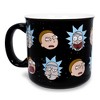 Silver Buffalo Rick and Morty Heads Allover Print Ceramic Camper Mug | Holds 20 Ounces - 2 of 4
