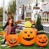 3 Pcs 7.9FT Halloween Inflatable Pumpkins - Built-in Lights ,Outdoor Halloween Pumpkin Decoration - 2 of 4