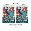 Evergreen Floral Peacock LInen House Flag 28 x 44 Inches Outdoor Decor for Homes and Gardens - 3 of 4