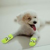 Unique Bargains Dog Cats Non-Slip Socks Eye Pattern Paw Protection and Traction Green 4 Pcs - 4 of 4