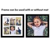 Americanflat 14x14 Collage Picture Frame with Polished Plexiglass - Fits Six 4x6 Photos or One 14x14 Photo - Gallery Wall Frame Set - Black - 4 of 4