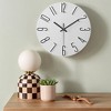 REGALWOVEN Plastic Classic Battery Powered Silent Non-Ticking Wall Clock 12 x 12 Inches - 2 of 4