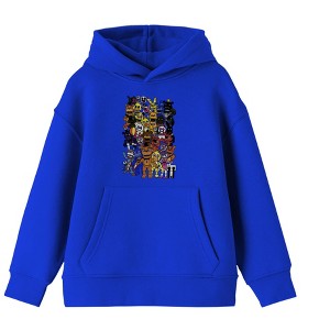 Five Nights at Freddy's Animatronic Characters Boy's Royal Blue Sweatshirt - 1 of 2