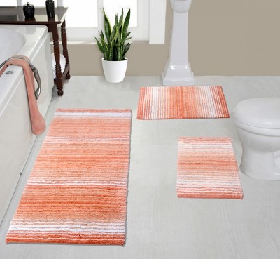 Gradiation Rug Collection Cotton Tufted Set of 3 Bath Rug Set - Home Weavers