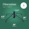 Home Heritage Artificial Christmas Tree Base Folding Metal Stand for 1 to 1 1/2 Inch Diameter Artificial Christmas Tree Poles, 26 Inch, Green - 3 of 4