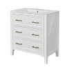 YOOCOZZ FreeStanding Bathroom Vanity with Ceramic Sink and 3 Drawers - 2 of 4